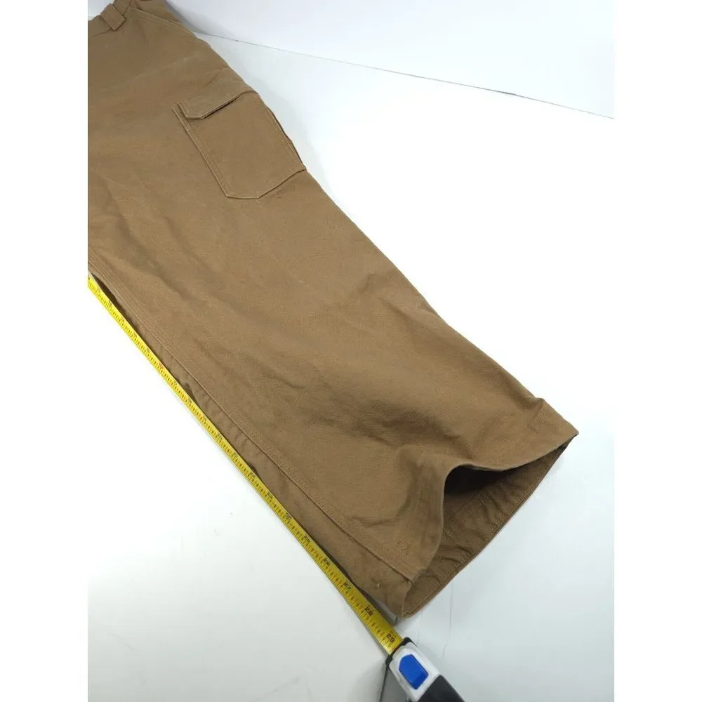 Duluth Trading Men's Fire Hose‎ Relaxed Fit Cargo Work Pants Brown Size 42x30